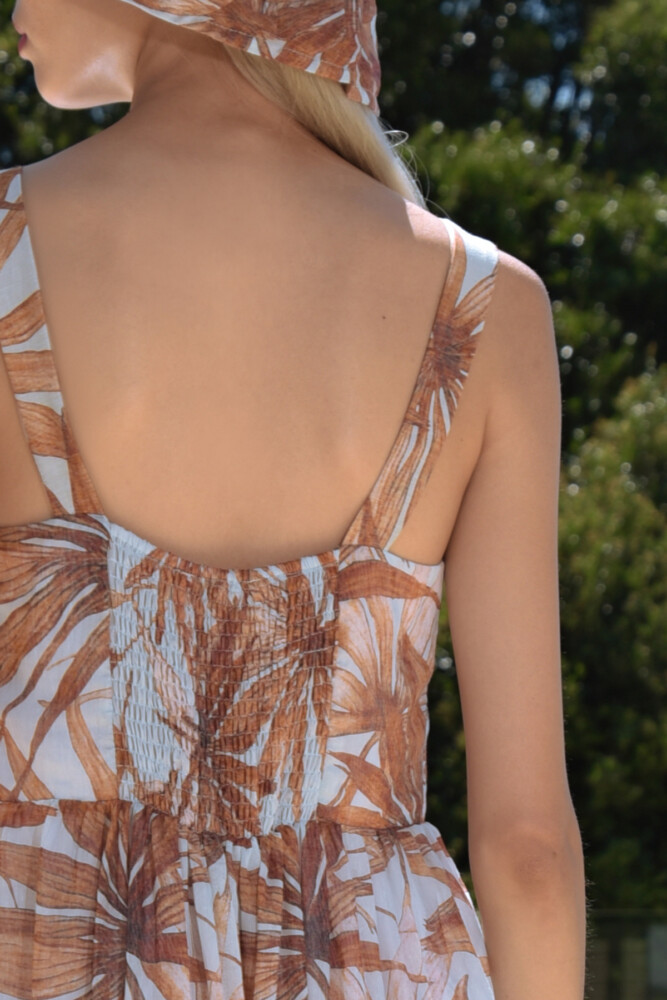 Curate - Find You Joy Dress - Sky Blue Palm - Image 4