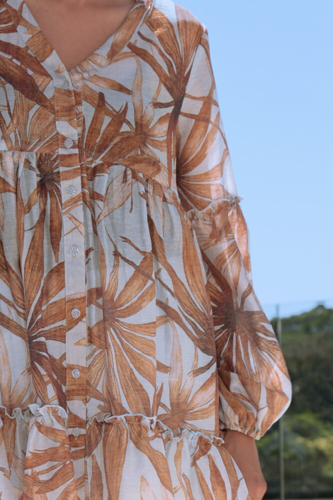 Curate - Take Cover Top - Sky Blue Palm - Image 3