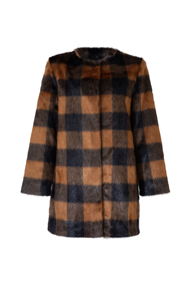Coop - Longing Fur You Coat - Navy Check - Image 5