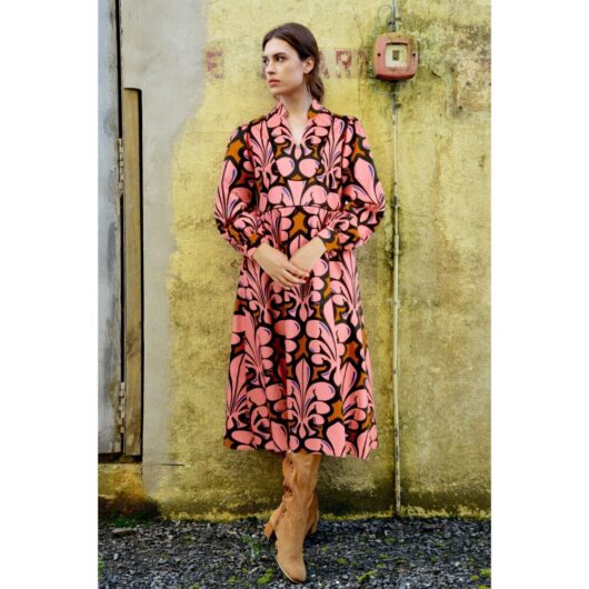 Coop - Deserve a Treat Dress - Pink/Ginger