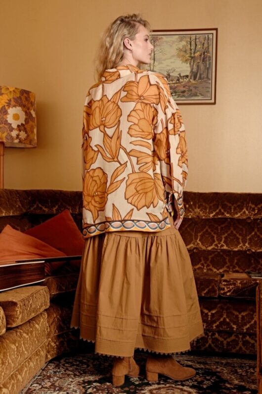 Cooper - Stitch the Line Skirt - Terracota - Image 3