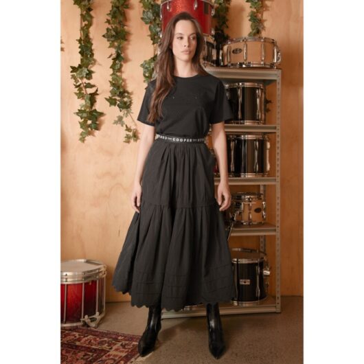Cooper - Stitch the Line Skirt - Black