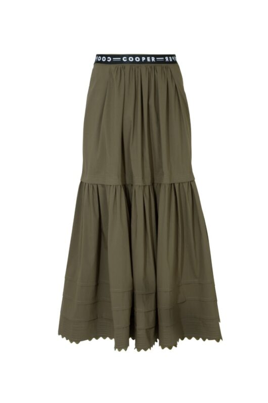 Cooper - Stitch the Line Skirt - Khaki - Image 5