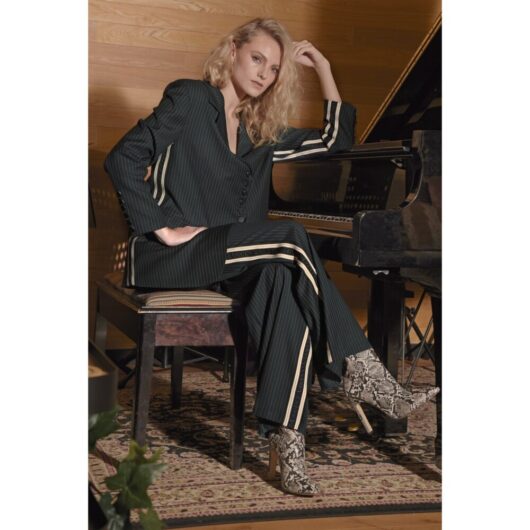 Cooper - Back to Track Pant - Ink Pinstripe