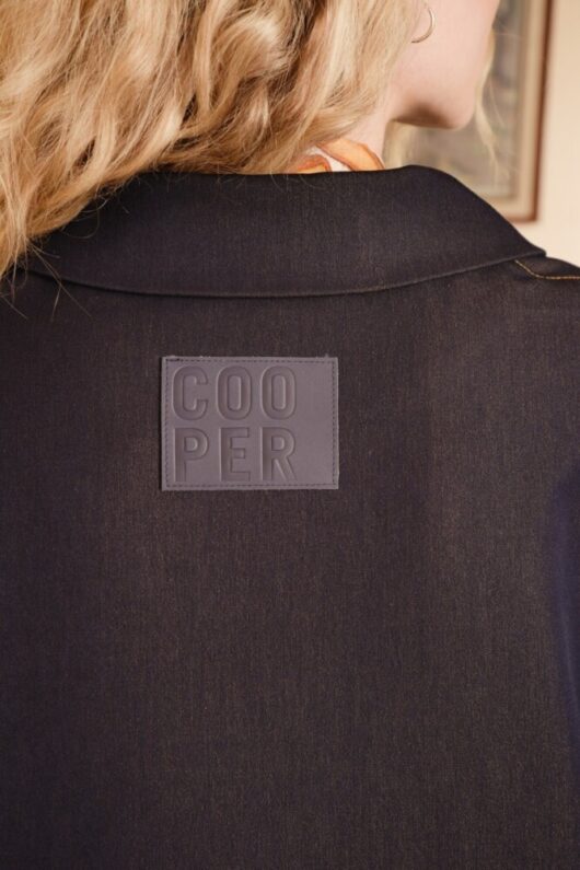 Cooper - Hot Air Cocoon Coat - Denim/Gold - Image 6