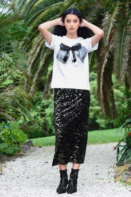 Coop - Shimmy Shimmer Skirt - Black - Image 4