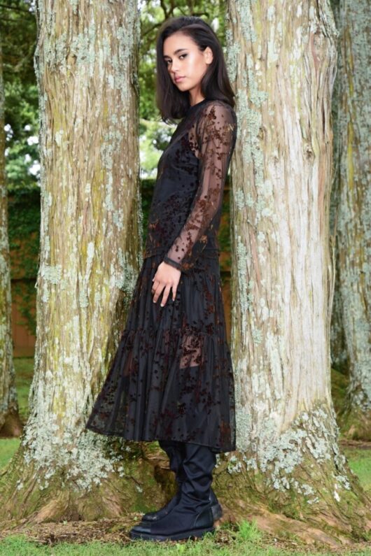 Curate - Skirty Girl Skirt - Black Mesh - Image 2