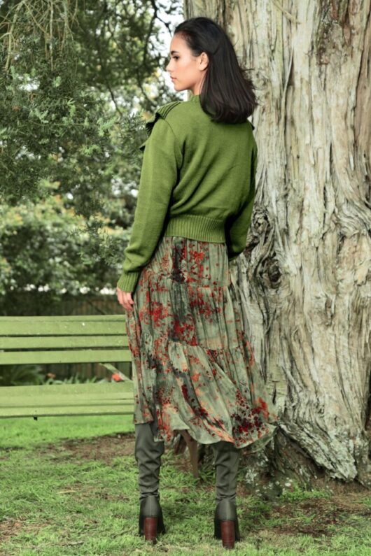 Curate - Skirty Girl Skirt - Khaki Mesh - Image 2