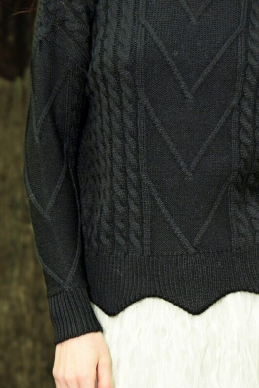 Curate - Warm Thoughts Jumper - Black - Image 4