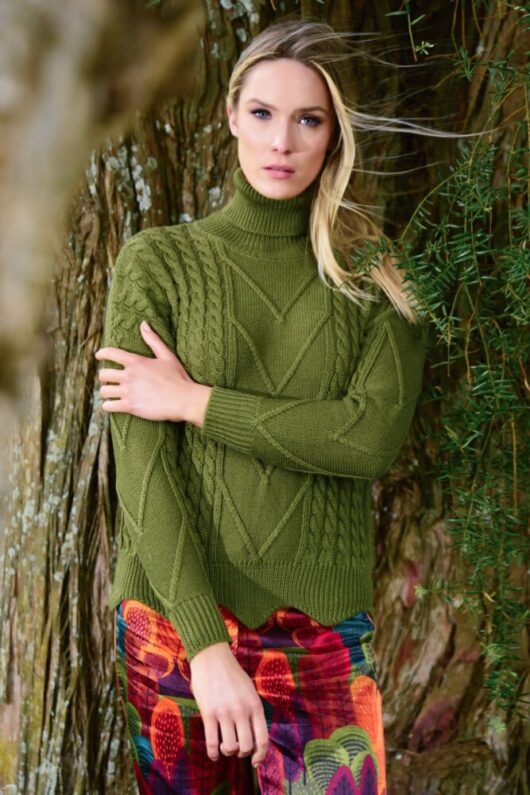 Curate - Warm Thoughts Jumper - Burnt Olive - Image 2