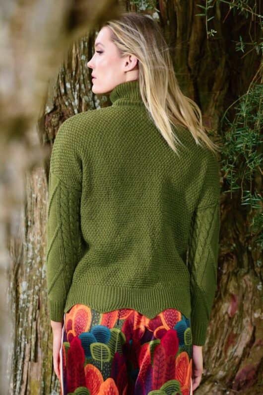 Curate - Warm Thoughts Jumper - Burnt Olive - Image 4