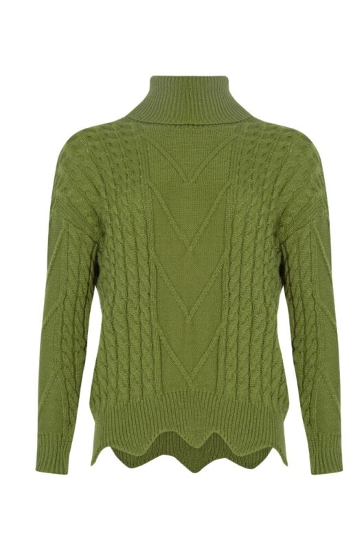 Curate - Warm Thoughts Jumper - Burnt Olive - Image 5