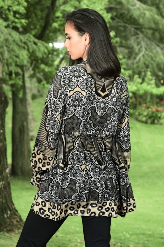 Curate - Top Shelf Top - Mocha Print - Image 3