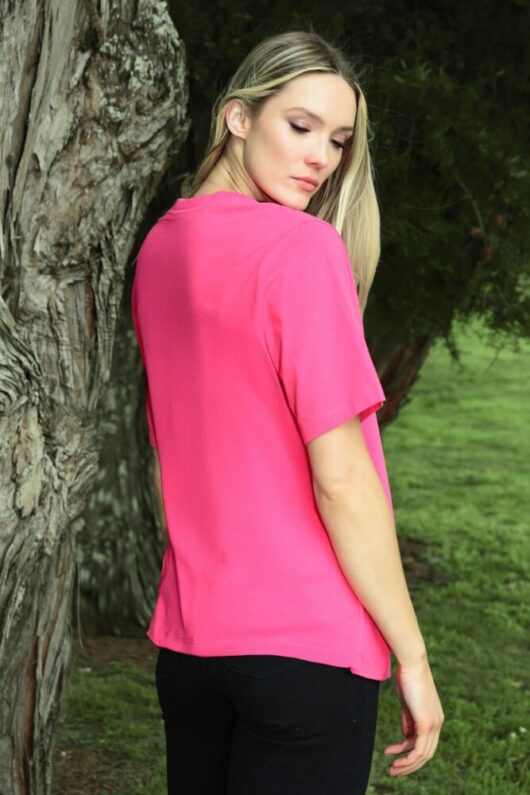 Curate - Ladies and Gems T-shirt - Raspberry - Image 2