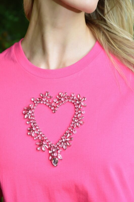 Curate - Ladies and Gems T-shirt - Raspberry - Image 4