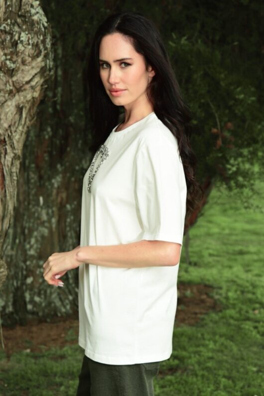 Curate - Ladies and Gems T-shirt - White - Image 2
