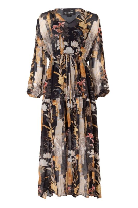 Curate - Artful Elegance Dress - Black Print - Image 5