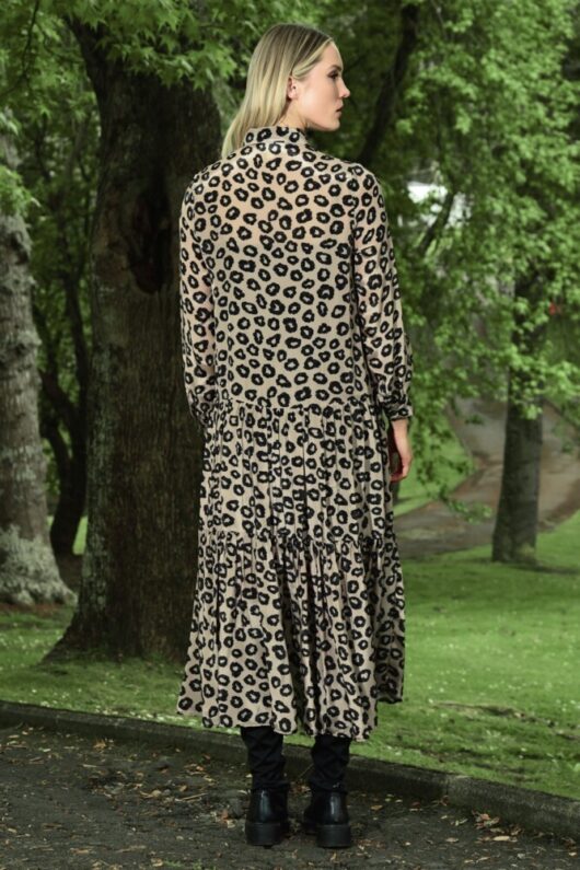 Curate - Head to Toe Dress - Beige Leopard - Image 3