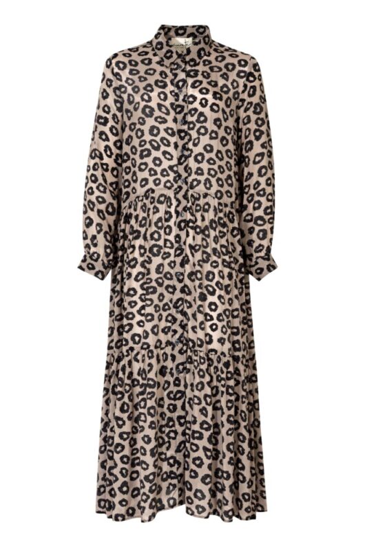 Curate - Head to Toe Dress - Beige Leopard - Image 4