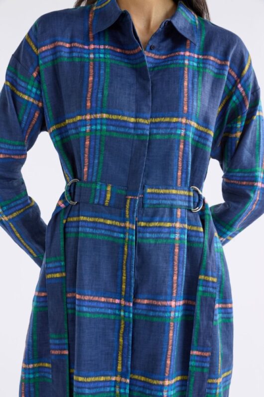 Elk - Paimo Elba Check Shirt Dress - Image 2
