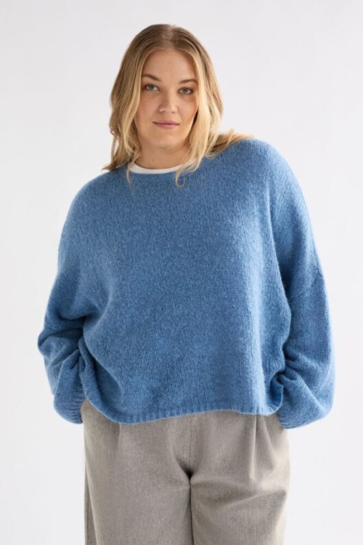 Elk - Agna Luna Sweater - Chambray - Image 3
