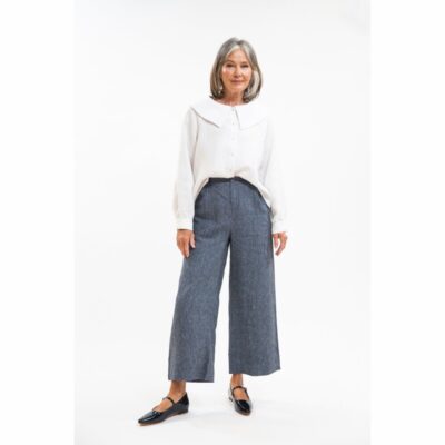 Eva's Sunday - Bowie Pant - Navy Pinstripe