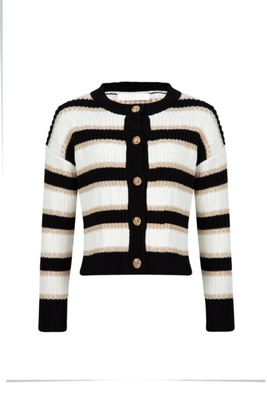 Coop - Going for Gold Cardigan - Black Stripe - Image 5