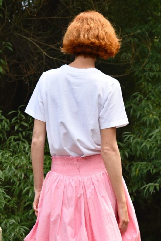 Coop - Simply Bowtiful T-shirt - White/Pink - Image 3