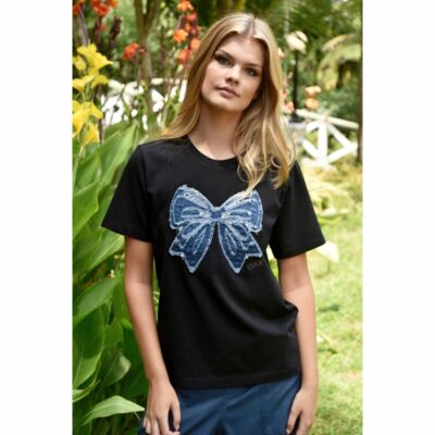 Coop - Simply Bowtiful T-shirt - Black/Denim