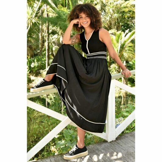 Coop - Draw the Line Dress - Black