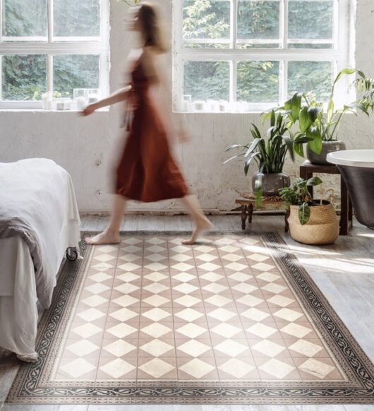 Beija Flor - Gambit Blush Vinyl Rug - Image 2