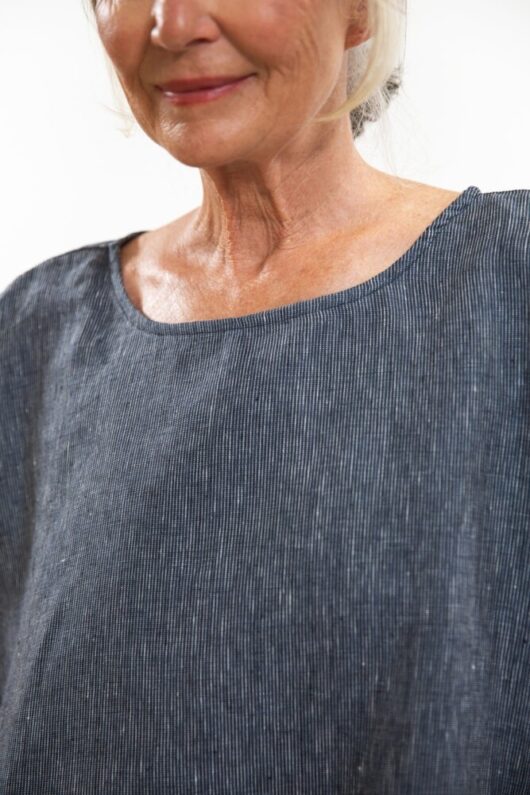 Eva's Sunday - Harry Top - Navy Pinstripe - Image 6
