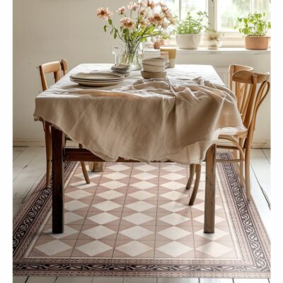 Beija Flor - Gambit Blush Vinyl Rug