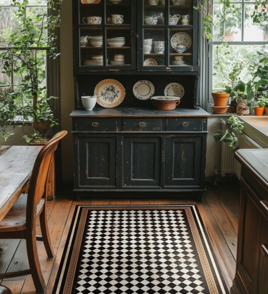 Beija Flor - Damka Classic Antique Vinyl Rug - Image 3