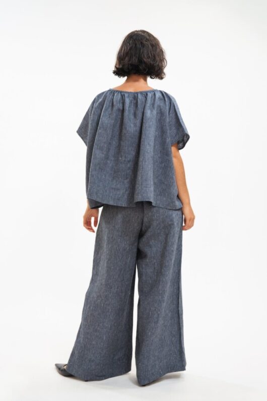 Eva's Sunday - Poppy Top - Navy Stripe - Image 7