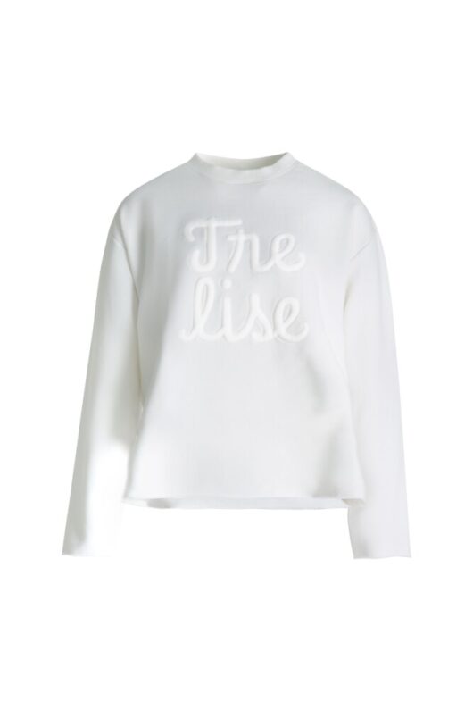 Trelise Cooper - Emboss Lady Sweatshirt - White - Image 6