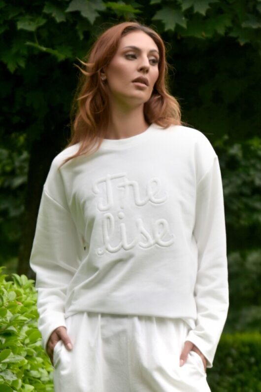 Trelise Cooper - Emboss Lady Sweatshirt - White - Image 2