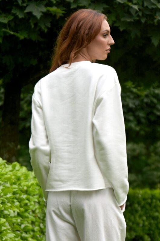 Trelise Cooper - Emboss Lady Sweatshirt - White - Image 4