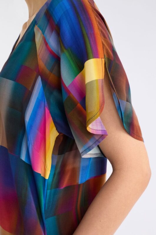 Elk - Byde Short Dress - Ekko Print - Image 2
