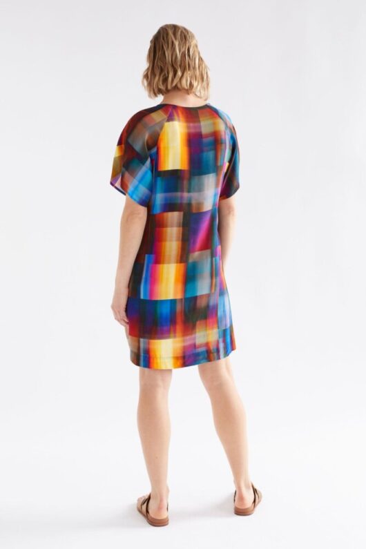 Elk - Byde Short Dress - Ekko Print - Image 4