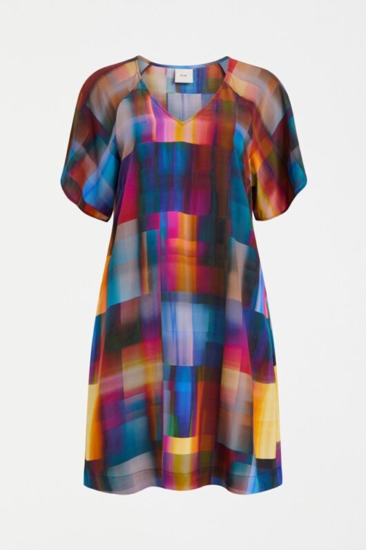Elk - Byde Short Dress - Ekko Print - Image 5