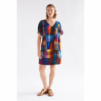 Elk - Byde Short Dress - Ekko Print