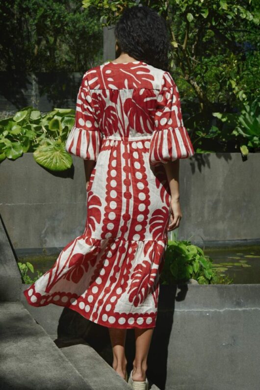Cooper - Naturally Gifted Dress - Red/Natural - Image 3
