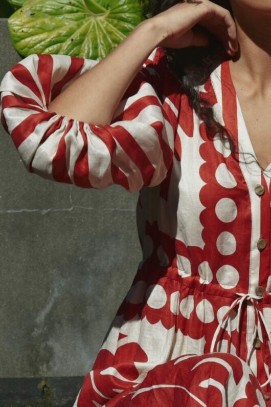 Cooper - Naturally Gifted Dress - Red/Natural - Image 4