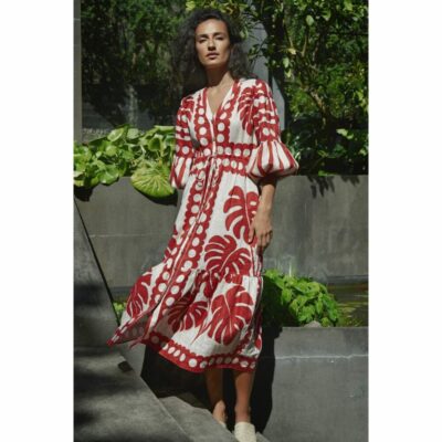 Cooper - Naturally Gifted Dress - Red/Natural