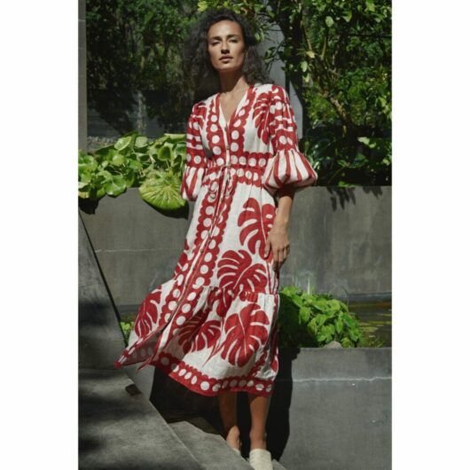 Cooper - Naturally Gifted Dress - Red/Natural