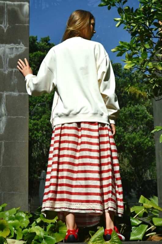 Cooper - Forward Motion Skirt - Red/Natural - Image 3
