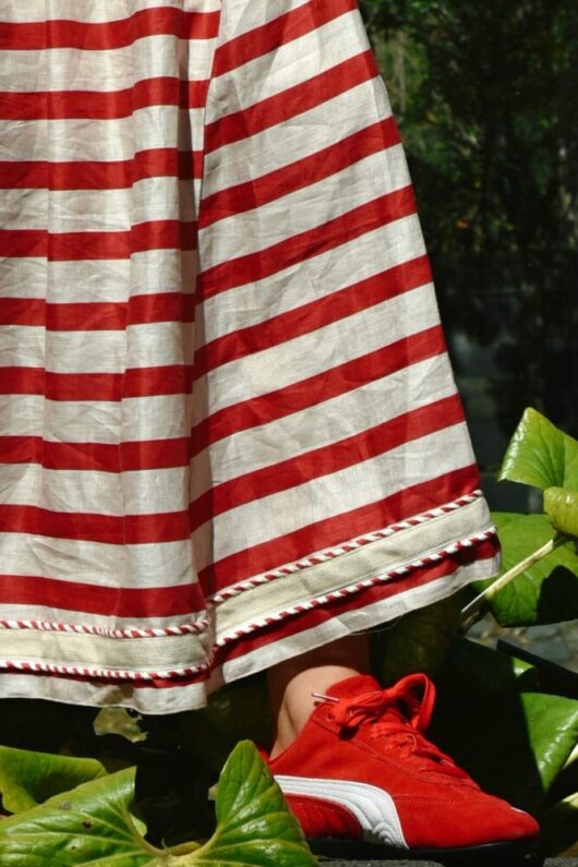 Cooper - Forward Motion Skirt - Red/Natural - Image 4