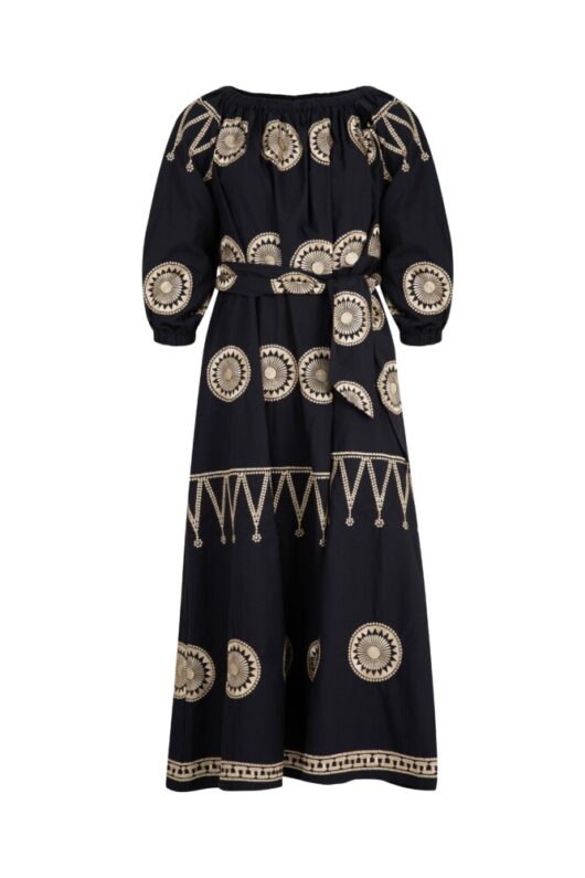 Cooper - Long Haul Dress - Black/Gold - Image 7