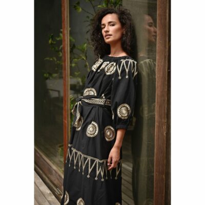 Cooper - Long Haul Dress - Black/Gold